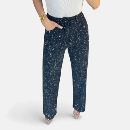 Jeans aus Denim in Schwarz