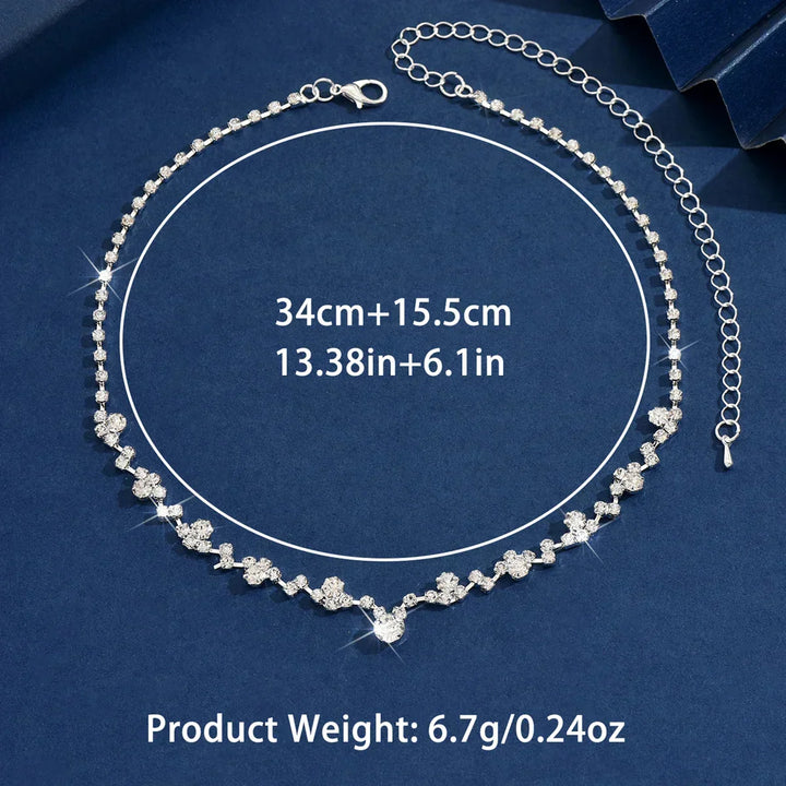Elegantes Hochzeitscollier mit Diamanten