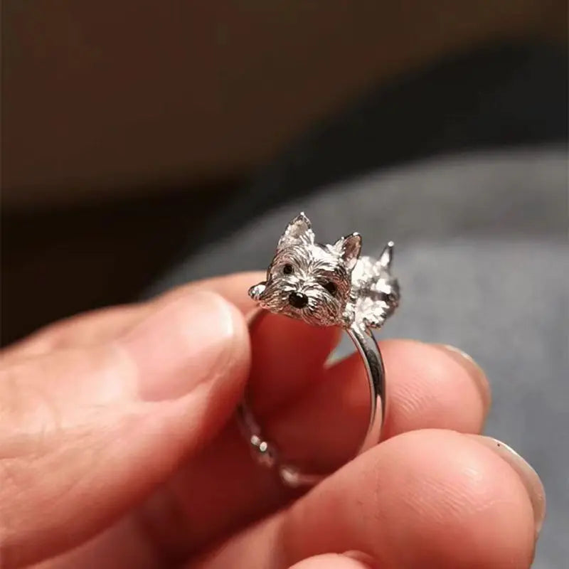 Retro-stil verstellbarer Hund Ring