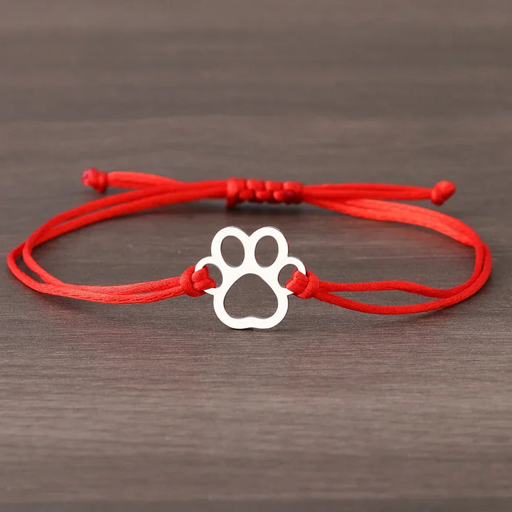 Pfotenabdruck Schnur Armband