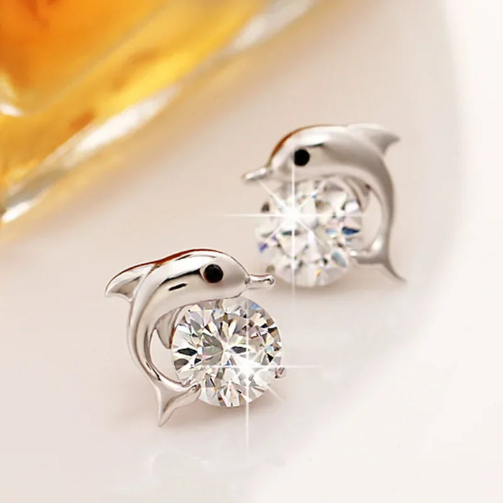Delfin Schmuckset in Sterlingsilber