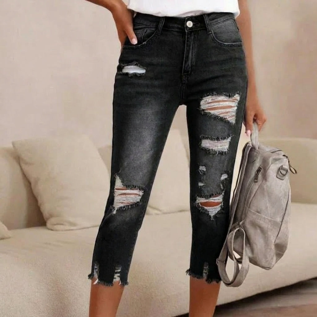 Jeans aus Denim in Hellblau - Ansicht 6