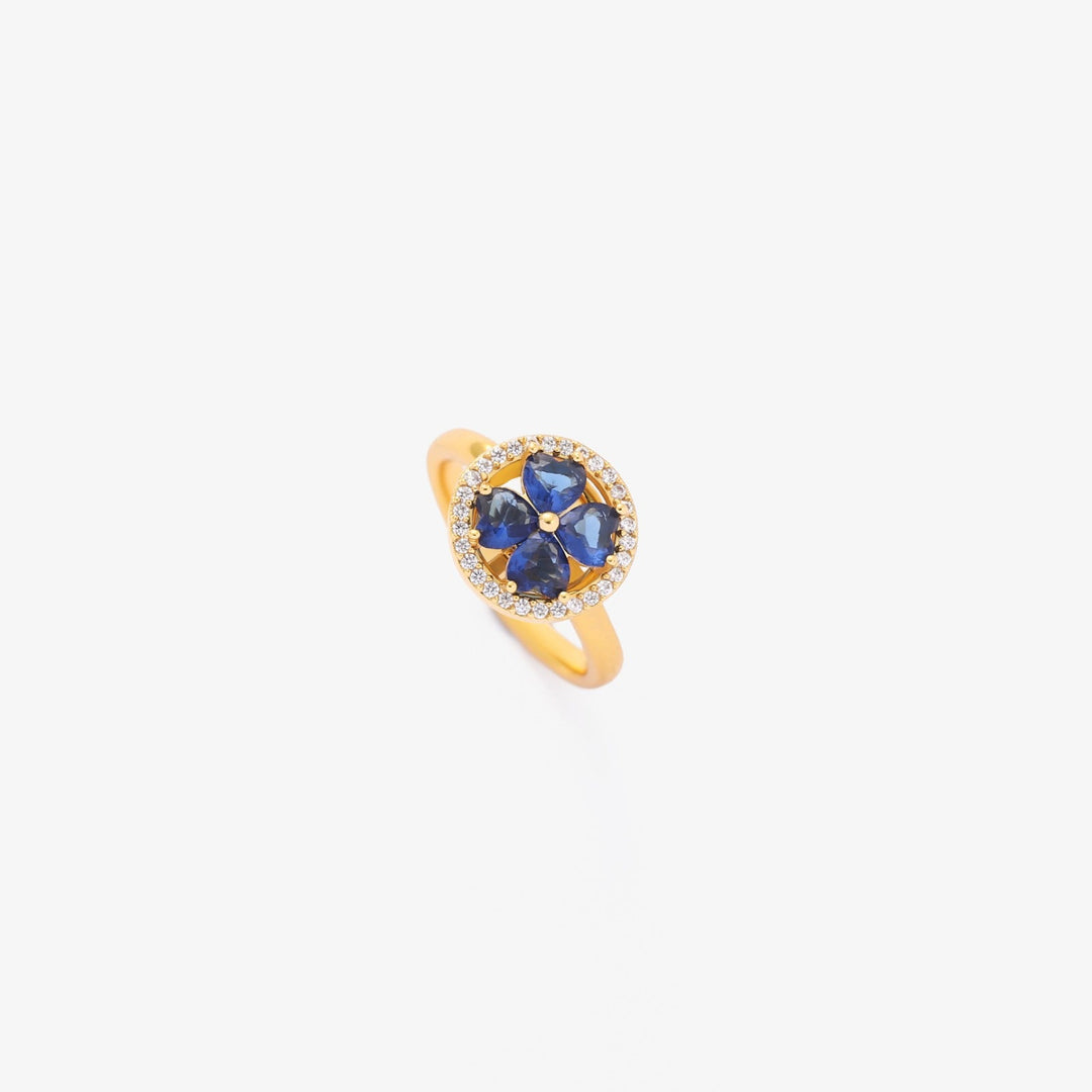 Bague tournante Saphir Cœurs | Or