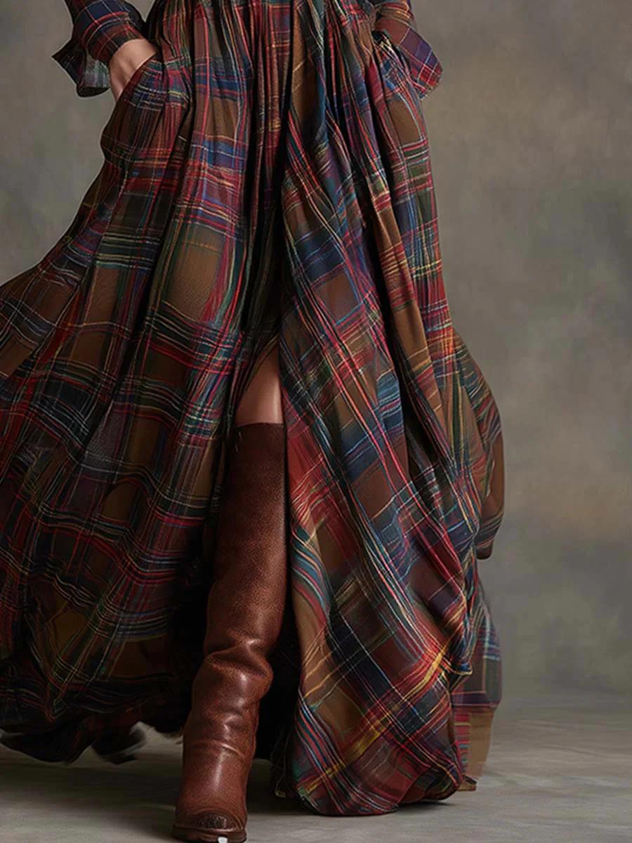 Hemdblusenkleid mit Bindegürtel und Taschen - Ansicht 3