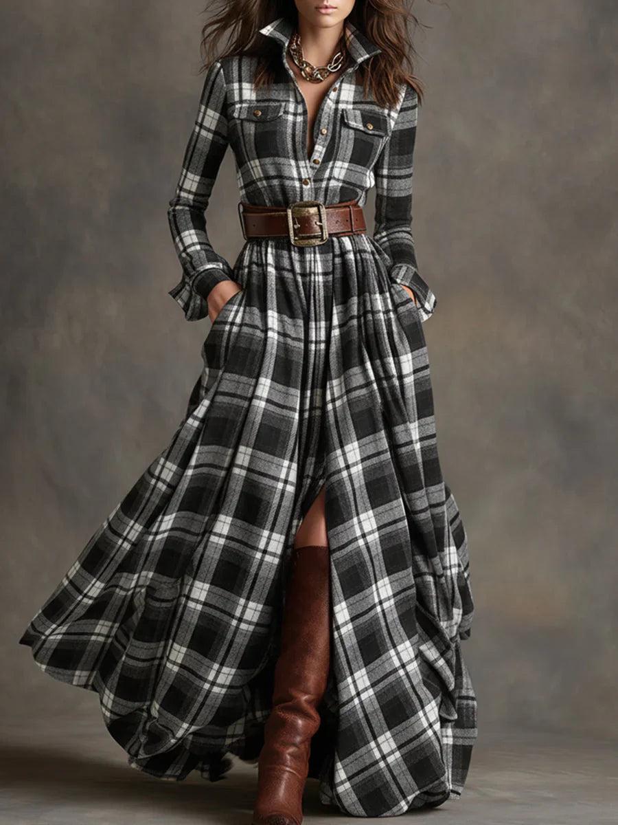 Hemdblusenkleid mit Bindegürtel und Taschen - Ansicht 7