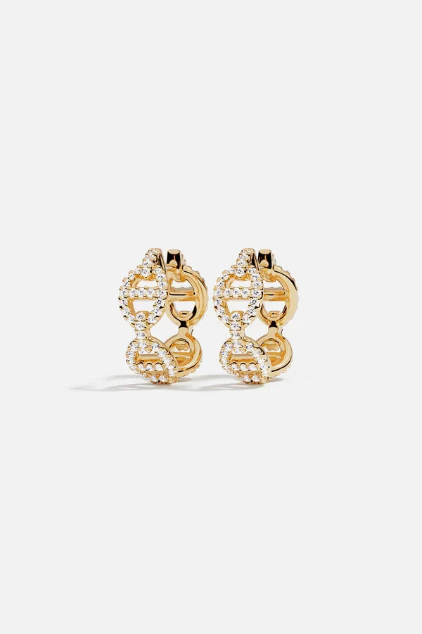 Meeresinsel Ohrring | Gold
