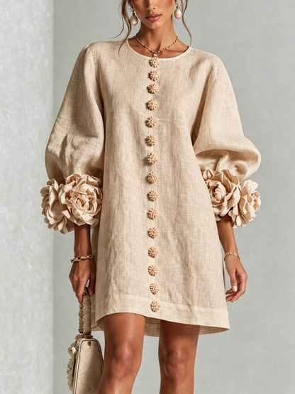 Minikleid in Weiss und Grün - Ansicht 6