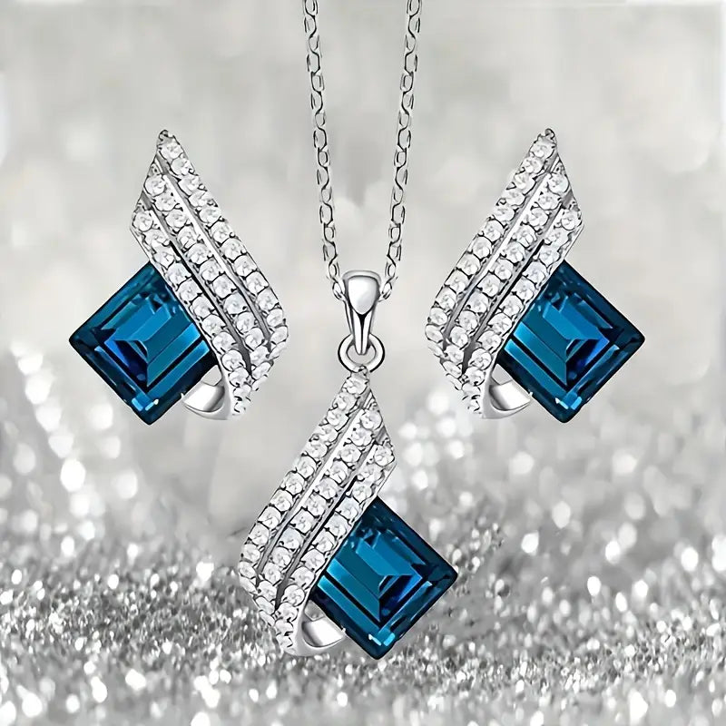 Brienne Solazure Schmuckset | Weißgold