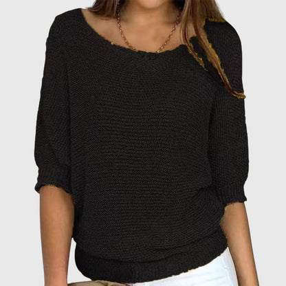 Strickpullover in Beige und Rot - Ansicht 3