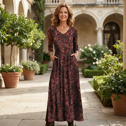 Maxikleid mit Blumenmuster