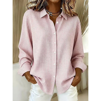 Bluse mit Knopfleiste in Hellblau - Ansicht 8