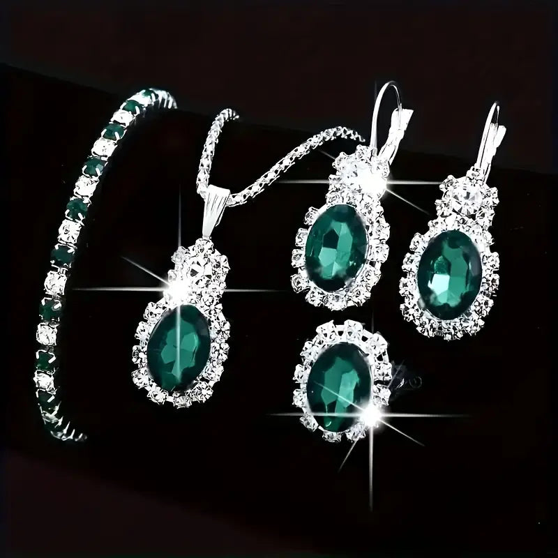 Seloria Grevalyn Schmuckset | Weißgold