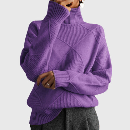Rollkragenpullover mit Rollkragen in Rose - Ansicht 4