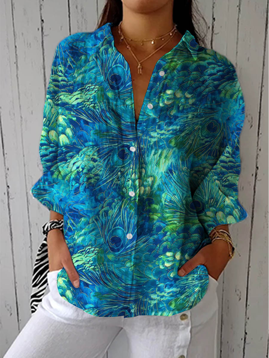 Bluse mit Knopfleiste für Damen