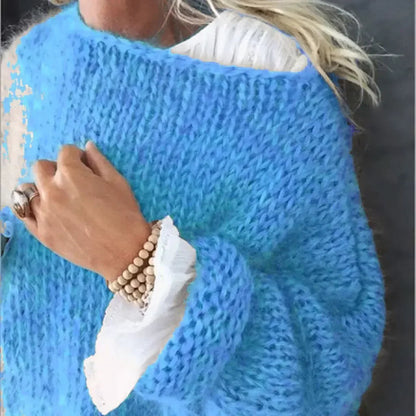 Strickpullover mit Langarm in Rosa - Ansicht 6