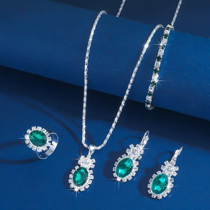 Seloria Grevalyn Schmuckset | Weißgold