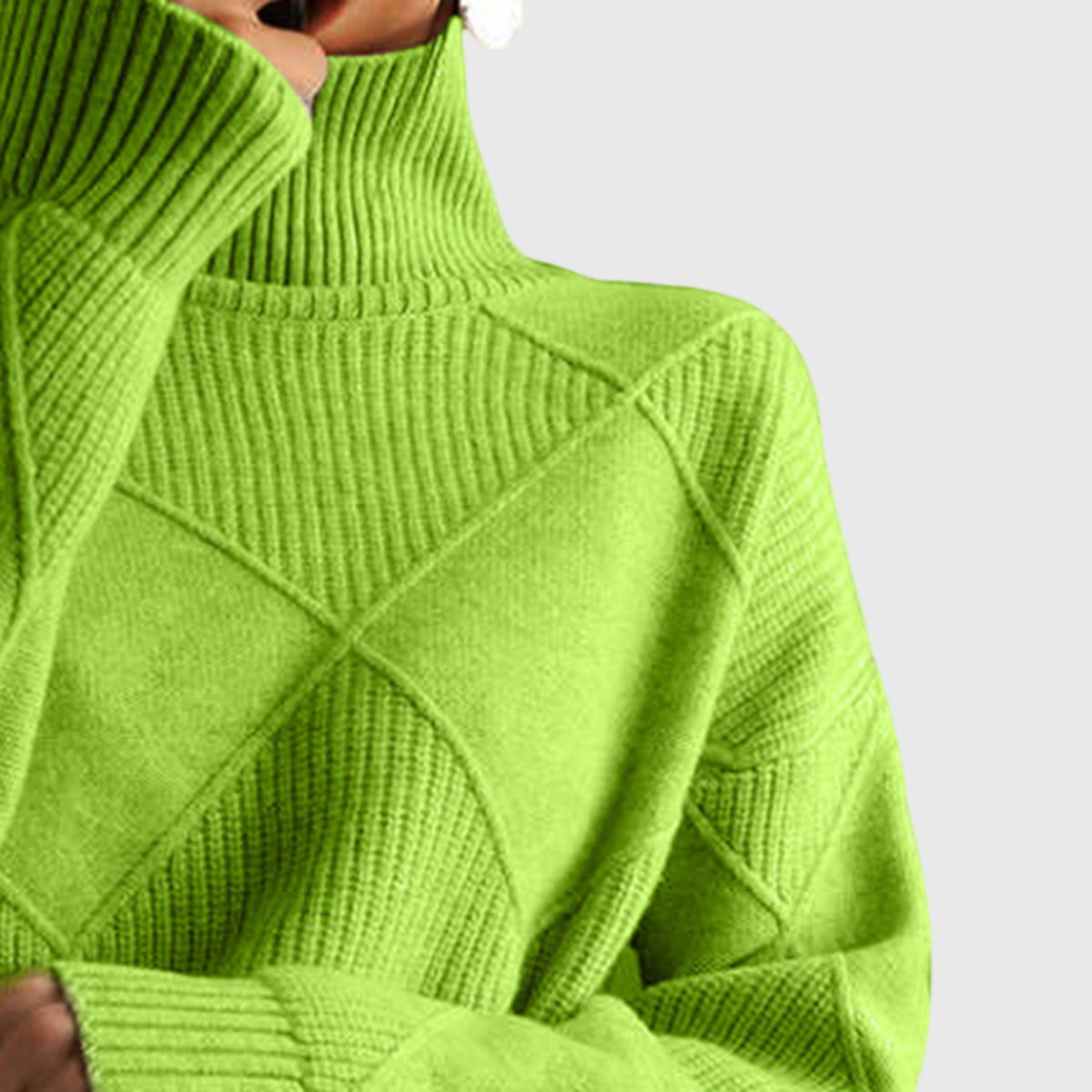 Rollkragenpullover mit Rollkragen in Rose - Ansicht 9
