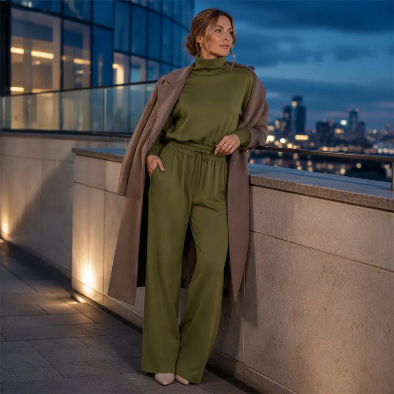 Rollkragenpullover mit Rollkragen in Grau - Ansicht 2