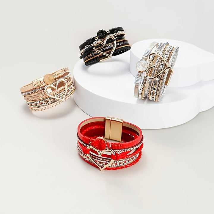 Boho Mehrlagiges Lederarmband
