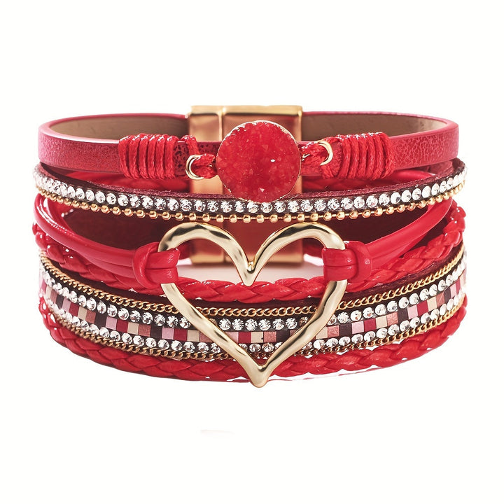 Boho Mehrlagiges Lederarmband
