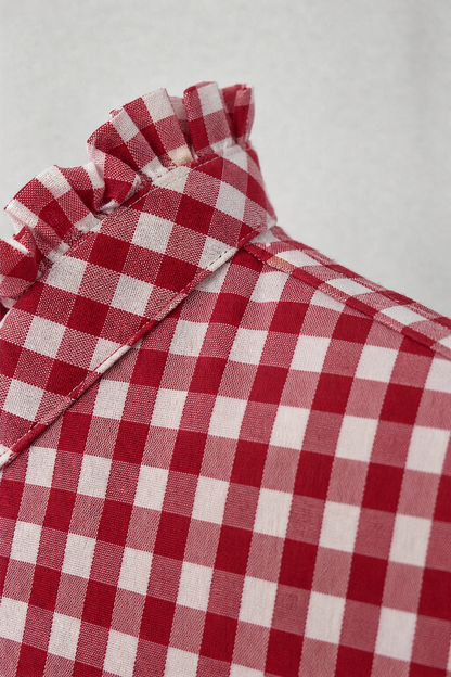 Bluse aus Polyester mit Rüschen - Ansicht 6