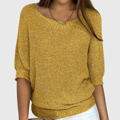 Strickpullover in Beige und Rot - Ansicht 5
