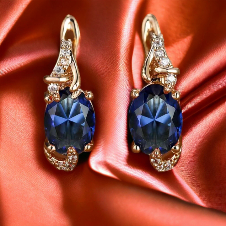 Boucles d'oreilles pendantes Royal Midnight | Or