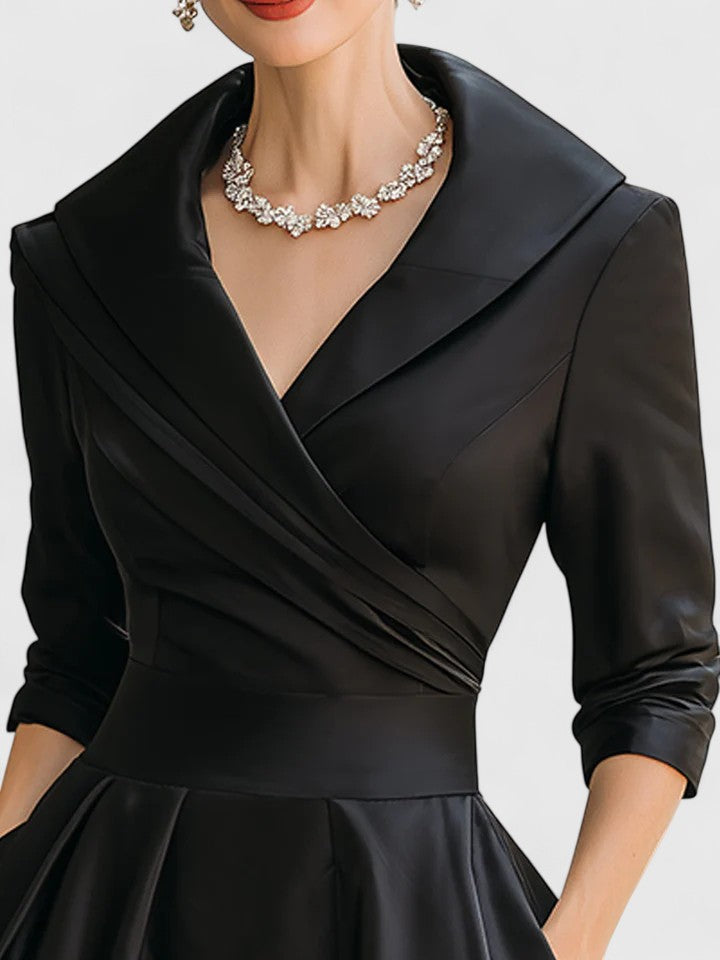 Kleid in Schwarz und Blau - Ansicht 4