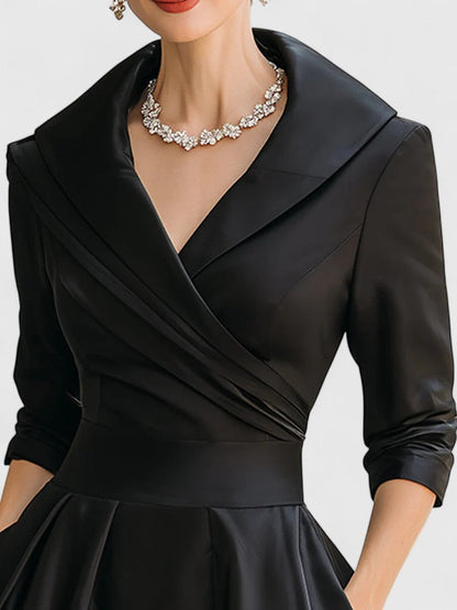 Kleid in Schwarz und Blau - Ansicht 4