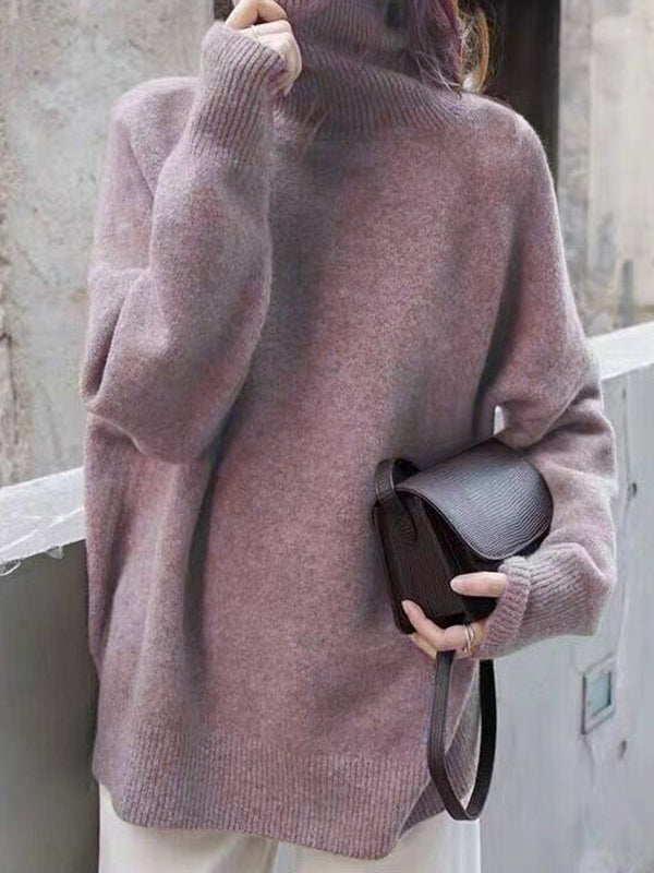Rollkragenpullover mit Rollkragen in Grau und Khaki - Ansicht 7