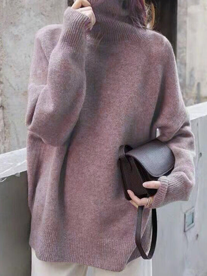 Rollkragenpullover mit Rollkragen in Grau und Khaki - Ansicht 7