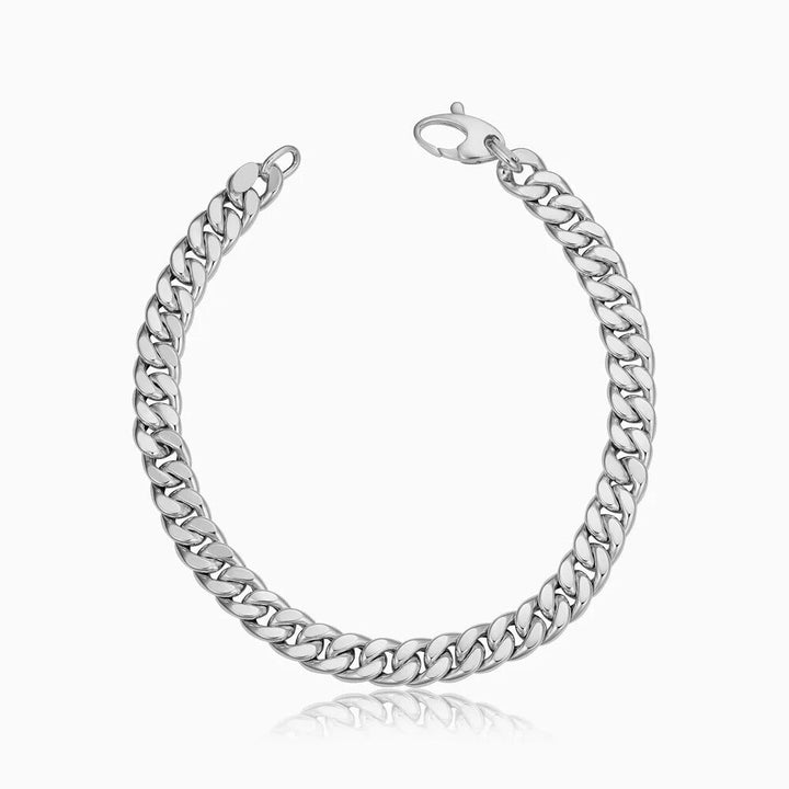 Estate Cuban Armband | Weißgold