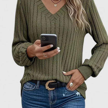 Strickpullover in Grün