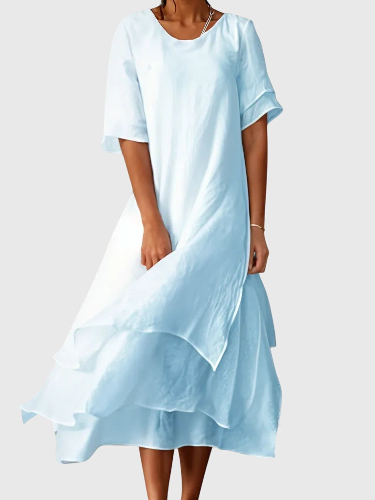 Kleid in Rosa und Weiss - Ansicht 4