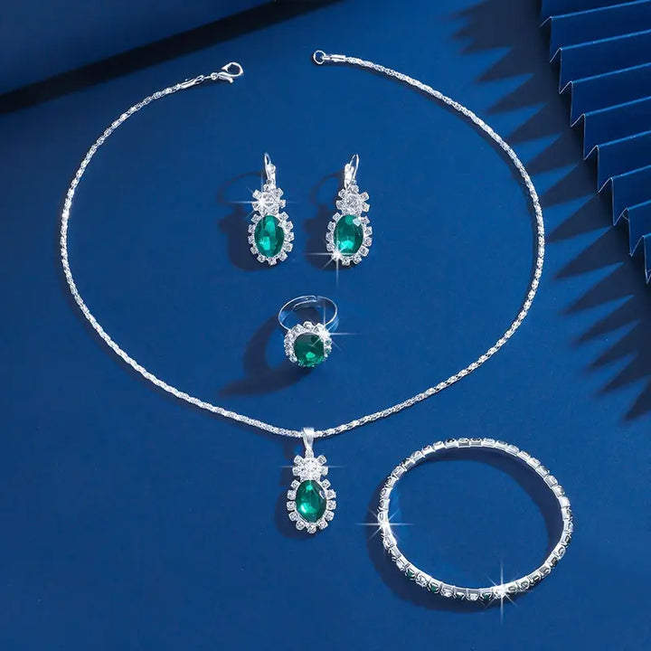 Seloria Grevalyn Schmuckset | Weißgold