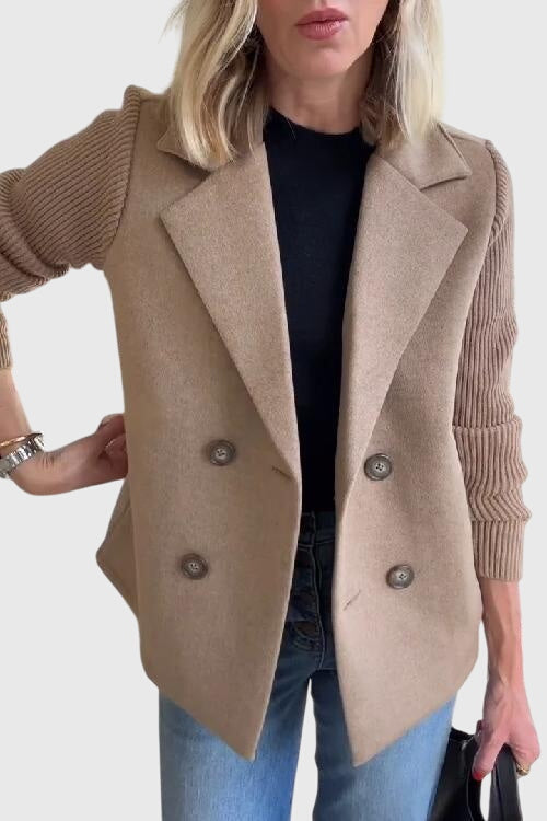 Blazer in Rosa und Hellblau und Braun