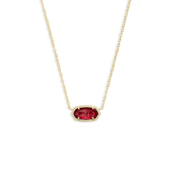 Collier ovale classique rubis | Or