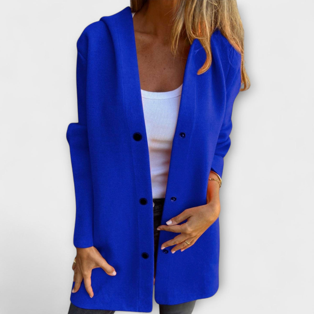 Jacke mit Kapuze in Grau - Ansicht 7