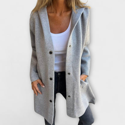 Jacke mit Kapuze in Grau