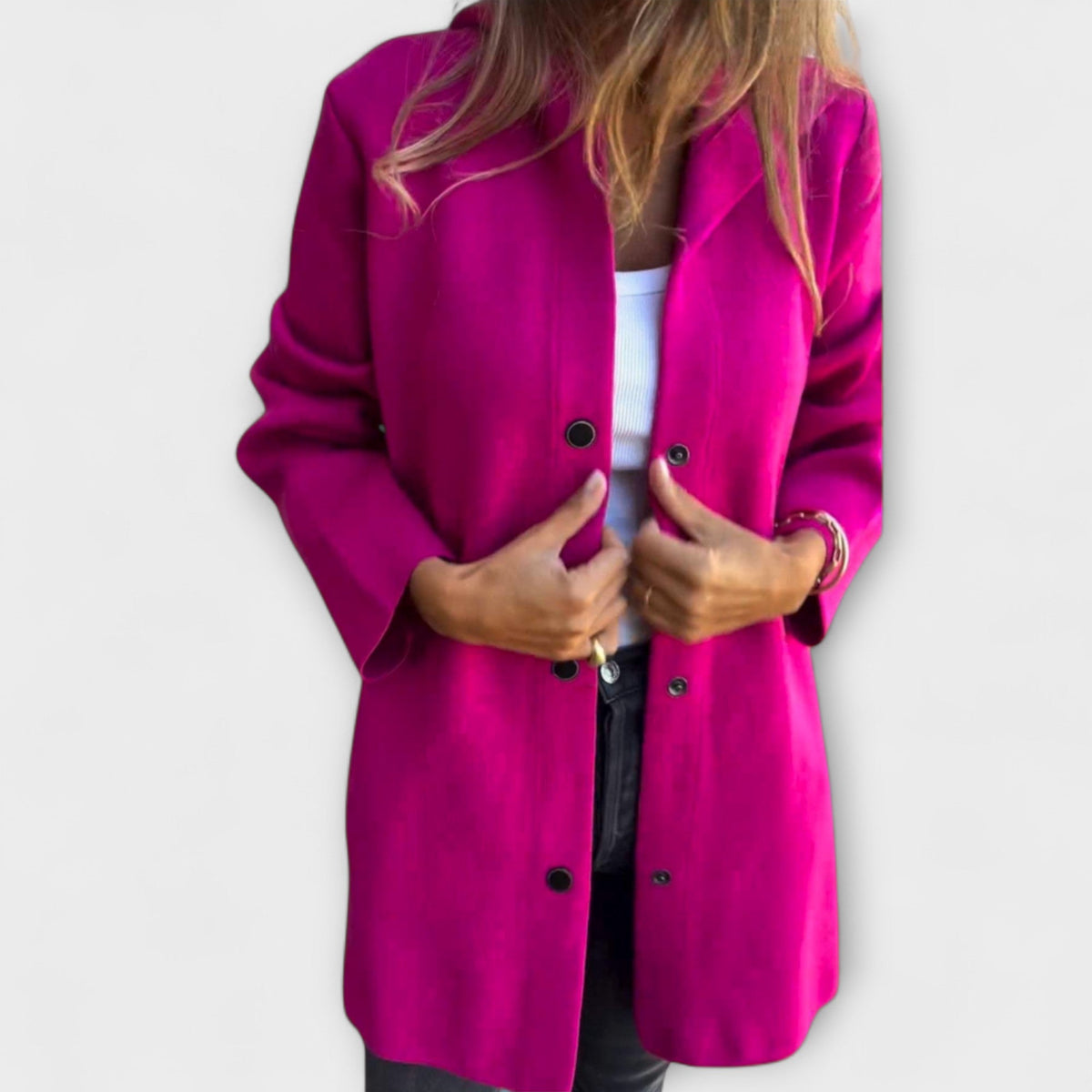Jacke mit Kapuze in Grau - Ansicht 3