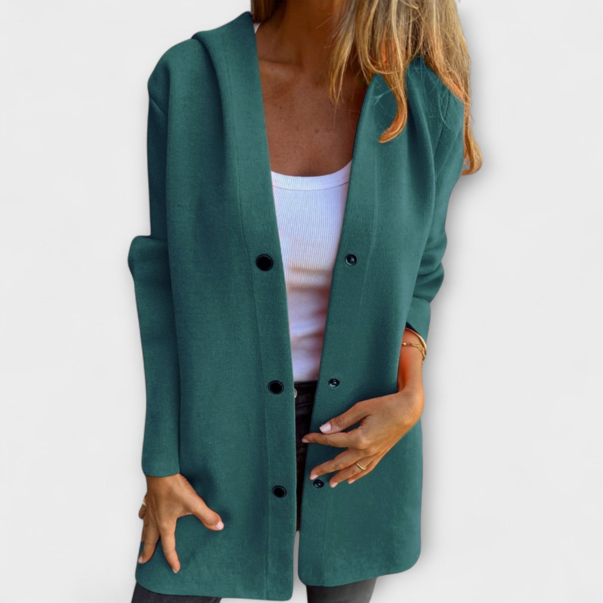 Jacke mit Kapuze in Grau - Ansicht 8