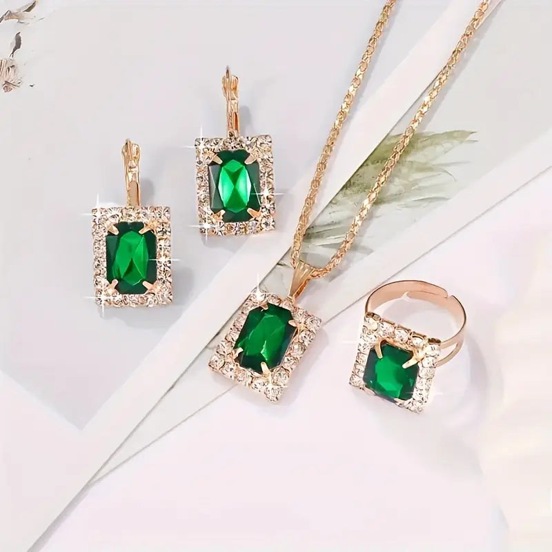 Sylvara Greenveil Schmuckset | Weißgold