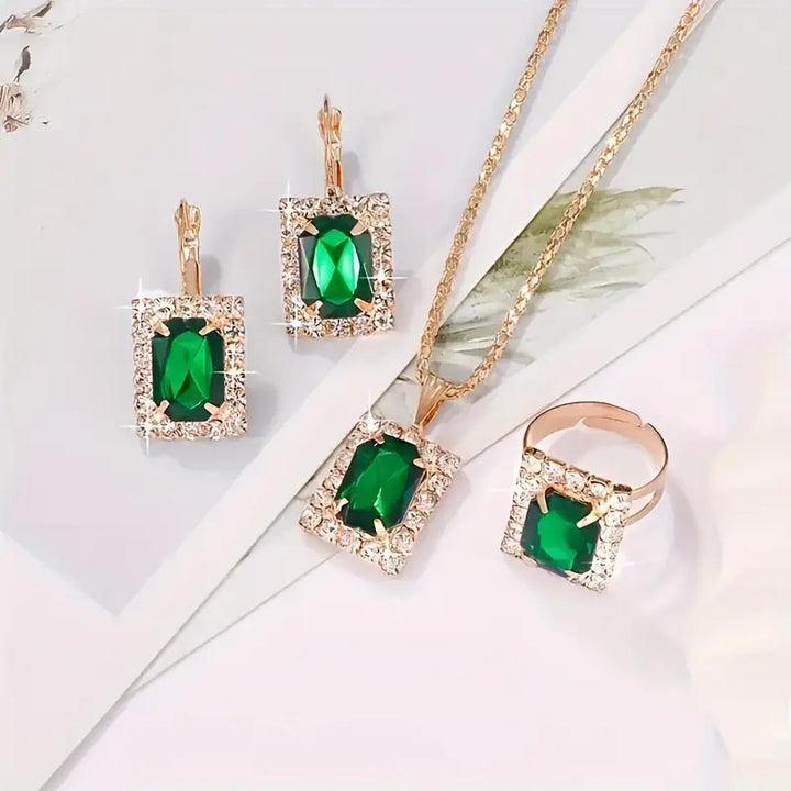 Sylvara Greenveil Schmuckset | Weißgold