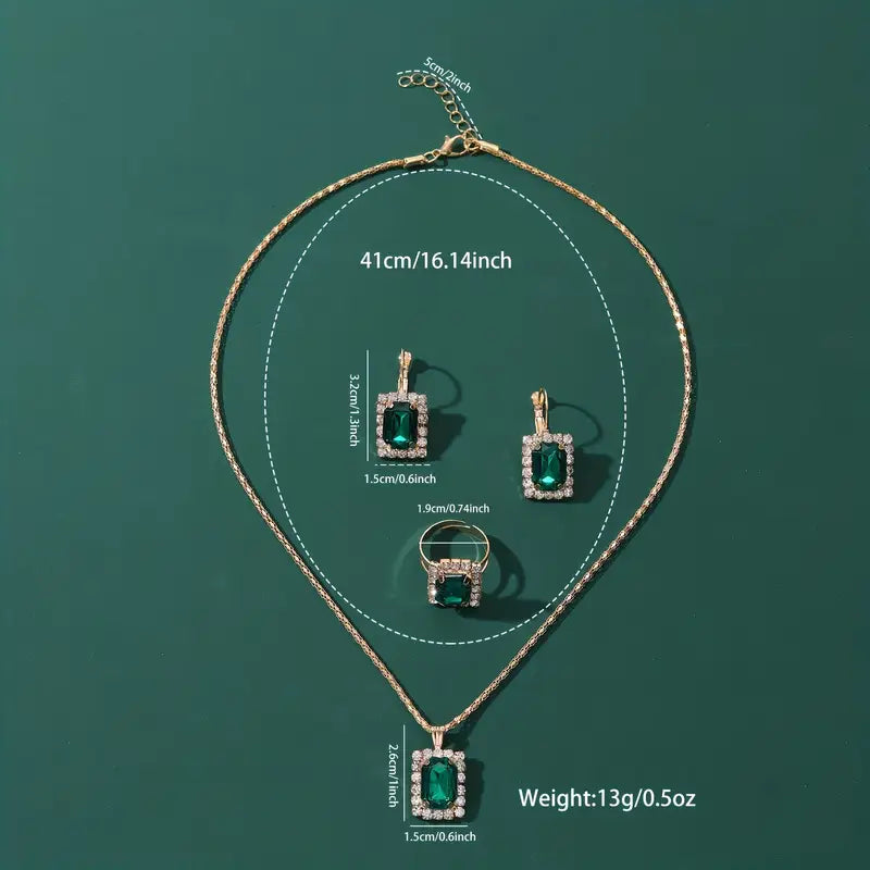 Sylvara Greenveil Schmuckset | Weißgold