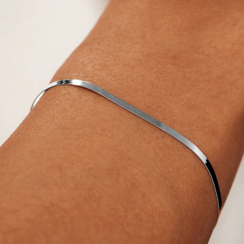 Soleil Serpent Armband | Weißgold