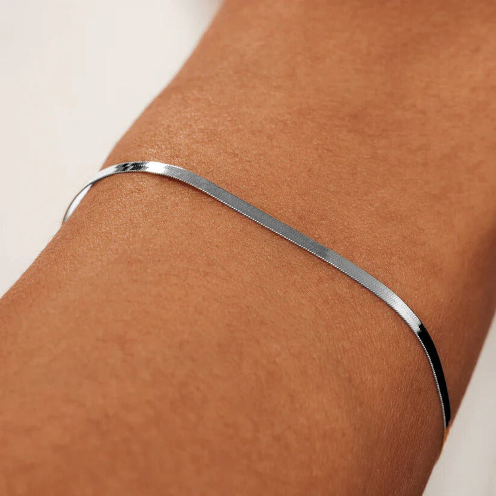 Soleil Serpent Armband | Weißgold