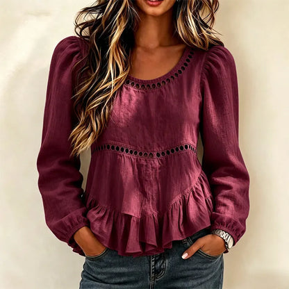 Bluse mit Rüschen in Rosa - Ansicht 8