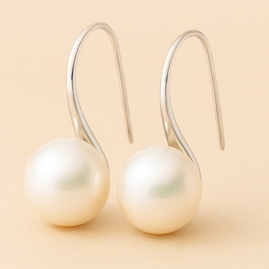 Elegante Tropfen Ohrringe mit Perlen