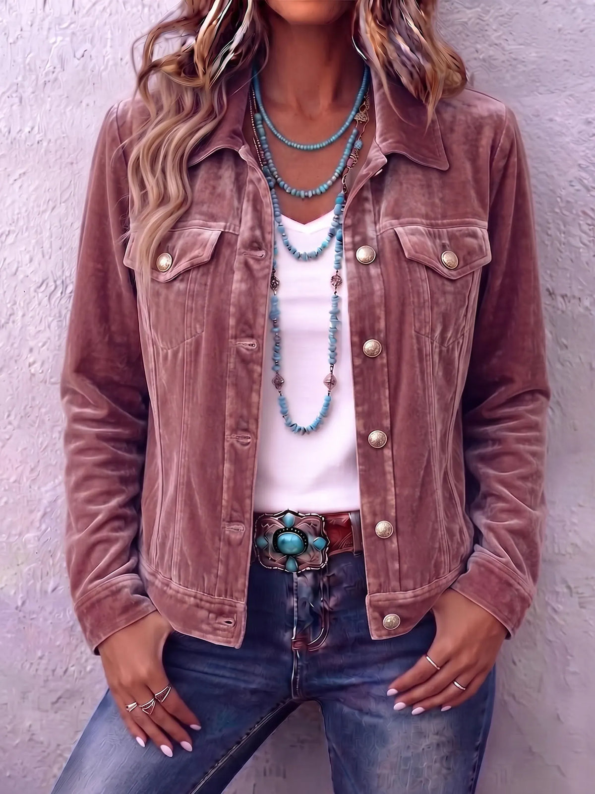 Jacke mit Knopfleiste