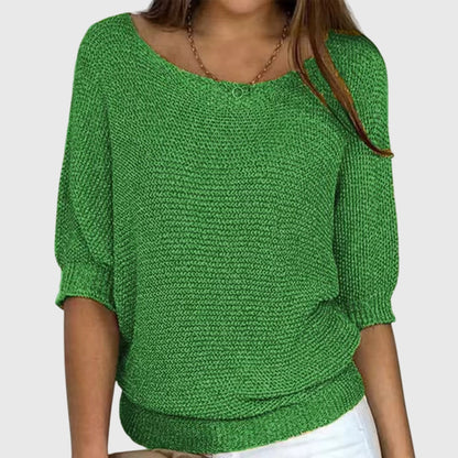 Strickpullover in Beige und Rot - Ansicht 6